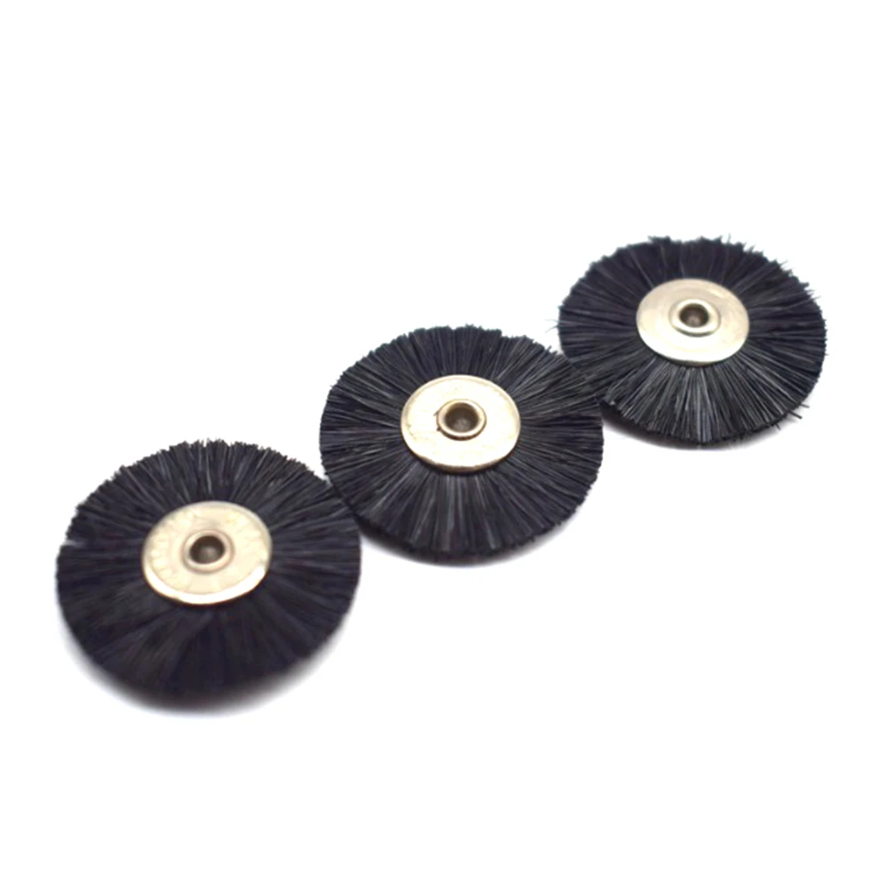 200PCS Stiff Hair Brushes without Handle Abrasive Brush Dremel Accessories Jewelry Polishing Wheel 22mm