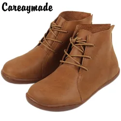 Careaymade-Echtes leder frauen schuhe, Reine handgemachte ankle boot, Die retro kunst mori mädchen schuhe, mode retro warme stiefel mann stiefel