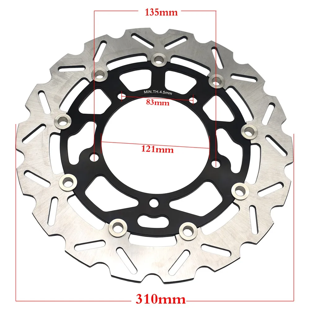 Motorcycle Front Brake Disc Rotor For SUZUKI GSF650 Naked / Faired Bandit 2007-2015 GSF1250 Bandit 4 Piston 2006-2016 GSF 650 12