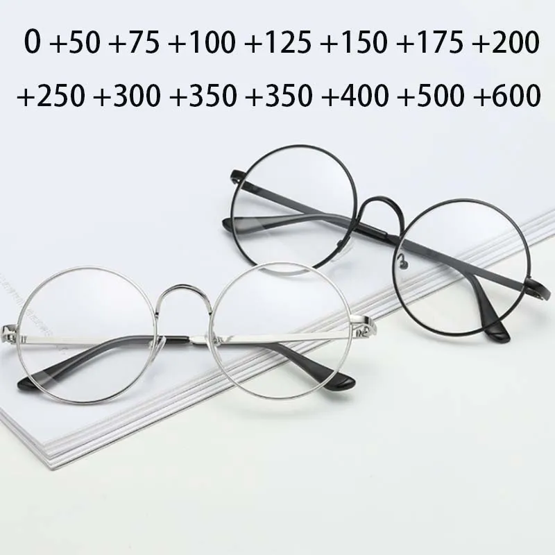 

Metal Hyperopia Diopter SPH +0.5 +1 +1.5 +2 +2.5 +3 +3.5 +4 +4.5 +5 +6 Round Frame 1.56 index Green Coated Lens Reading Glasses