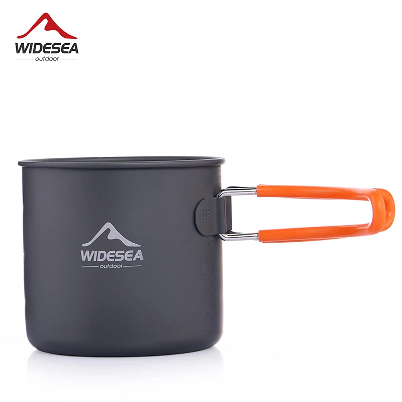 Widesea Camping Aluminium Becher Outdoor Kaffeetasse Tourismus Geschirr Picknick Kochausrüstung Zubehör Tourist Trekking Wandern