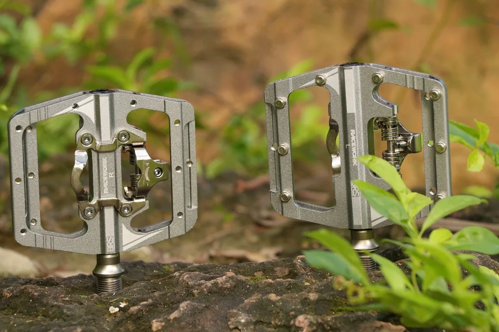RACEWORK MTB Klickpedal-Set, einseitiger Clip, kompakter Doppelfunktions-Leistungsmesser, Pedalen, Plattform, Mountainbike-Pedale – Detail 17