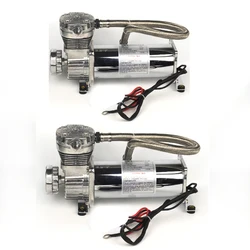 2pcs Universal DC 12V 480c MAXPOWER 200 PSI OUTLET 3/8 or 1/4  car  air suspension compressure/ Pump