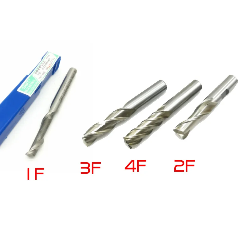 고품질 HSS 플랫 엔드 밀 CNC 공구 직경 10mm 4 블레이드, 플루트 밀 커터 스트레이트 생크, 1 피스