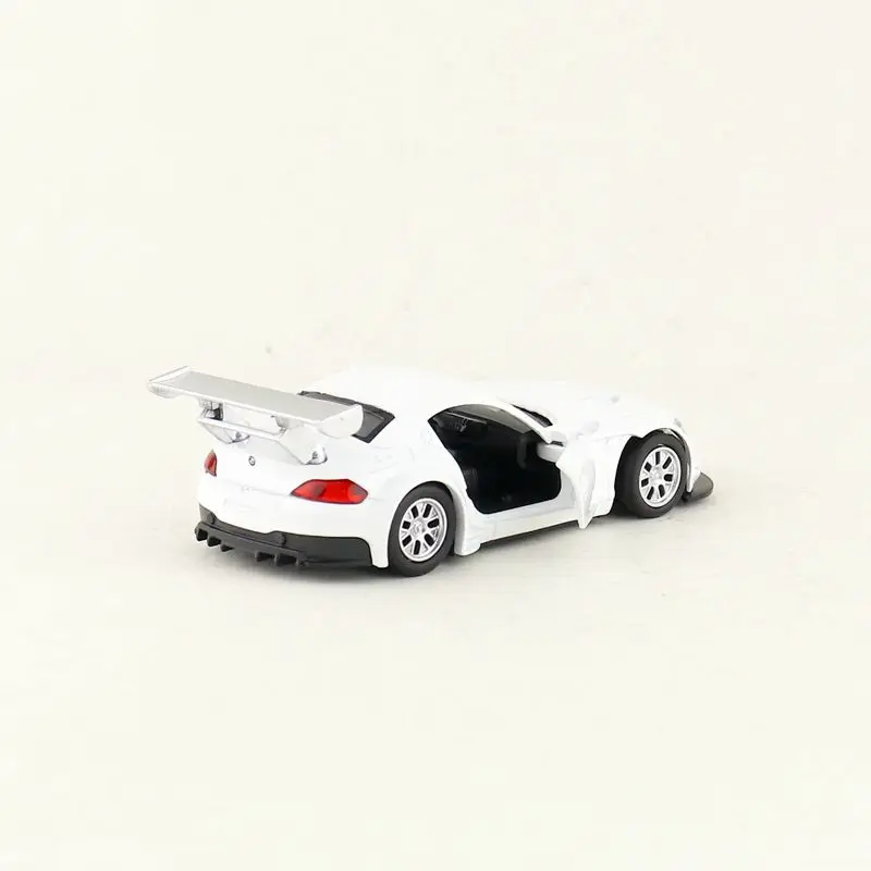 Diecast Metal Toy Model 1:38 Scale BMW Z4 GT3 Racing Car Pull Back Doors Openable Educational Collection Gift Kid Match Box