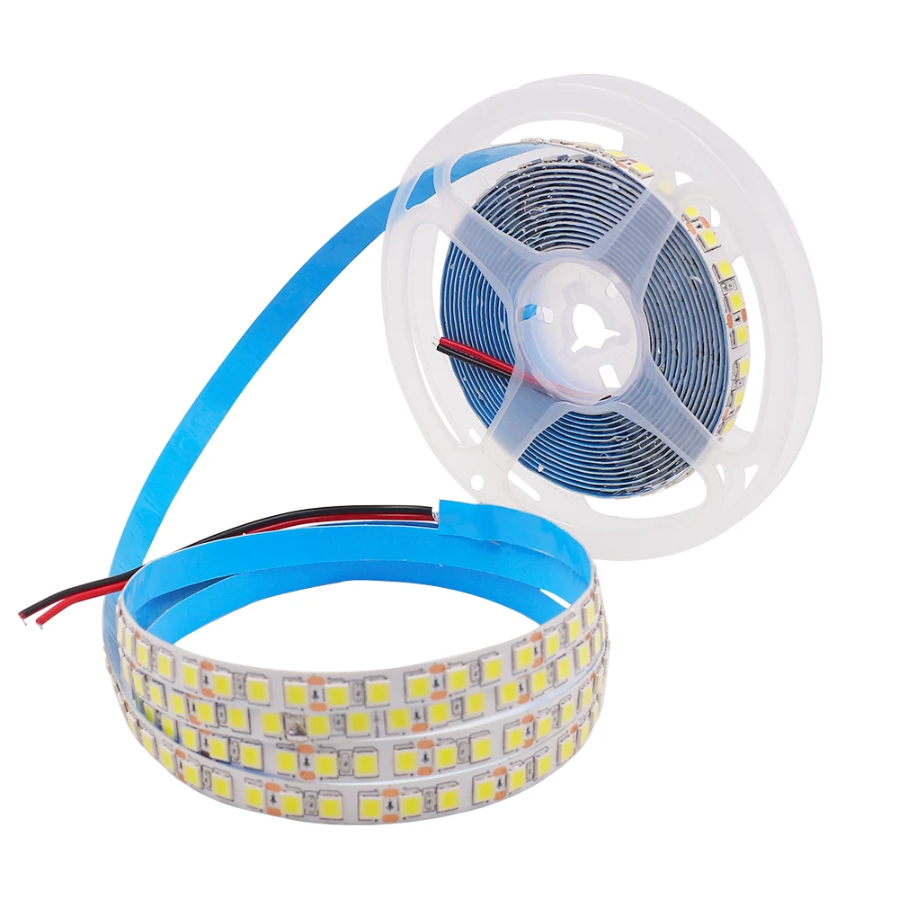 12V RGB 5050 LED Strip Light SMD 5054 2835 Led Lights Tape Diode 60 120 240 LEDs Flexible Luces led Lamp 5M Waterproof String