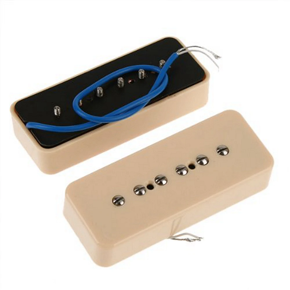 1 set Guitar Pickups P-90 Soapbar Single Coil Pickups Bridge & Neck for EPI LP Electric Guitar