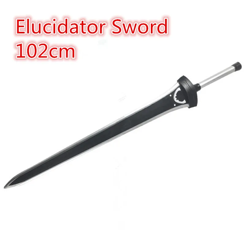 102cm Sword Art Online  SAO Sword 1:1 Asuna Weapon Kirigaya Kazuto Elucidator Wide Epee Cosplay Sword Model PU Gift Toy