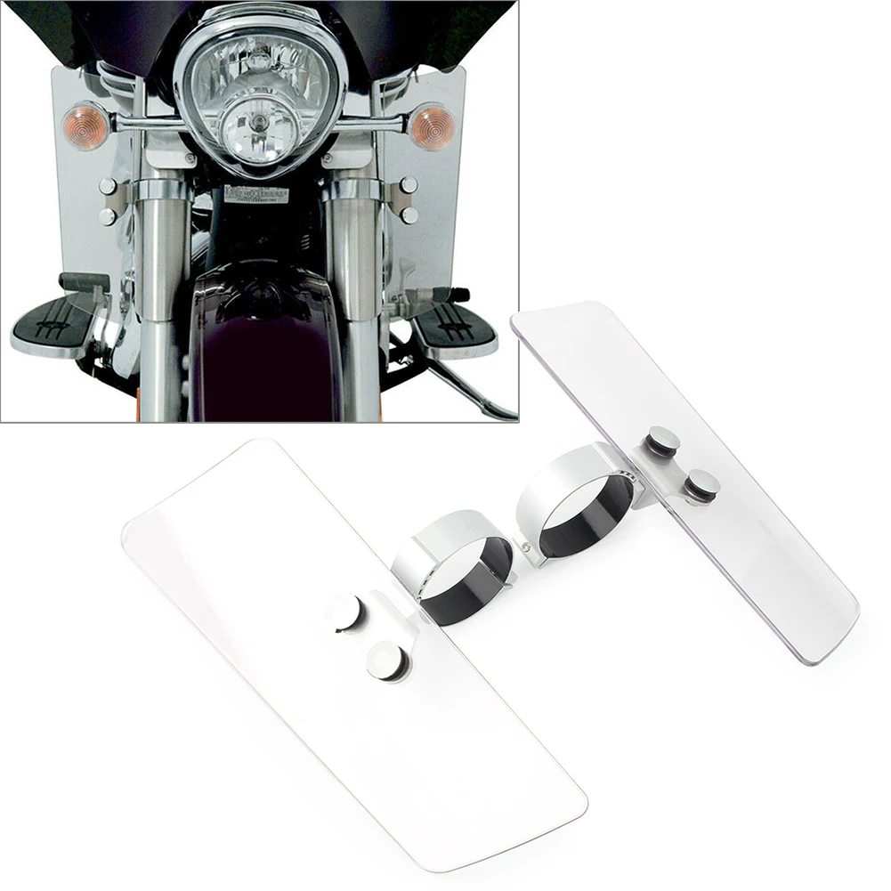 Motorbike Fork Wind Deflectors Windscreen For Honda VTX1300R 2003-2009 For Yamaha XV1600 Road Star Classic XV950 V-Star etc.