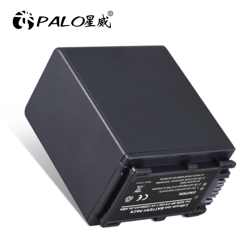 PALO NP-FV100 NPFV100 NP FV100 kamera bateria do Sony HDR-CX700E PJ50E 260E NP-FV30 NP-FV50 NP-FV70 FV90 FV120 NEX VG20E VG30E