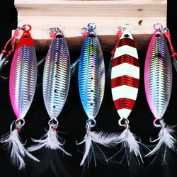 1pc 20g 30g 40g 60g 80g 100g łyżka Spinner Bait metalowa przynęta Bass tuńczyk przynęty Jig ołów Minnow pesca tackle fishing jigging lure14