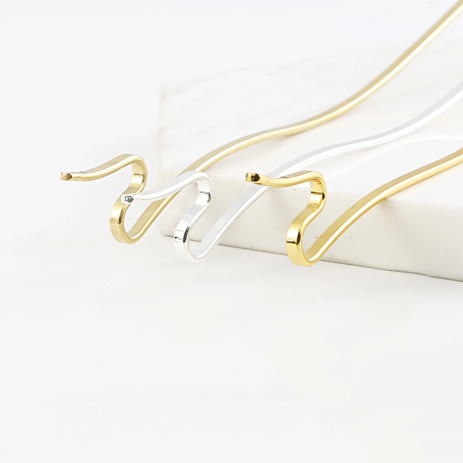 1pcs Vintage Alloy Gold/Copper/Silver Color Hair Sticks For DIY Handmade Hairpins Headwear Jewelry Findings Making Accessories