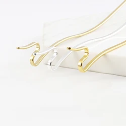 1pcs Vintage Alloy Gold/Copper/Silver Color Hair Sticks For DIY Handmade Hairpins Headwear Jewelry Findings Making Accessories