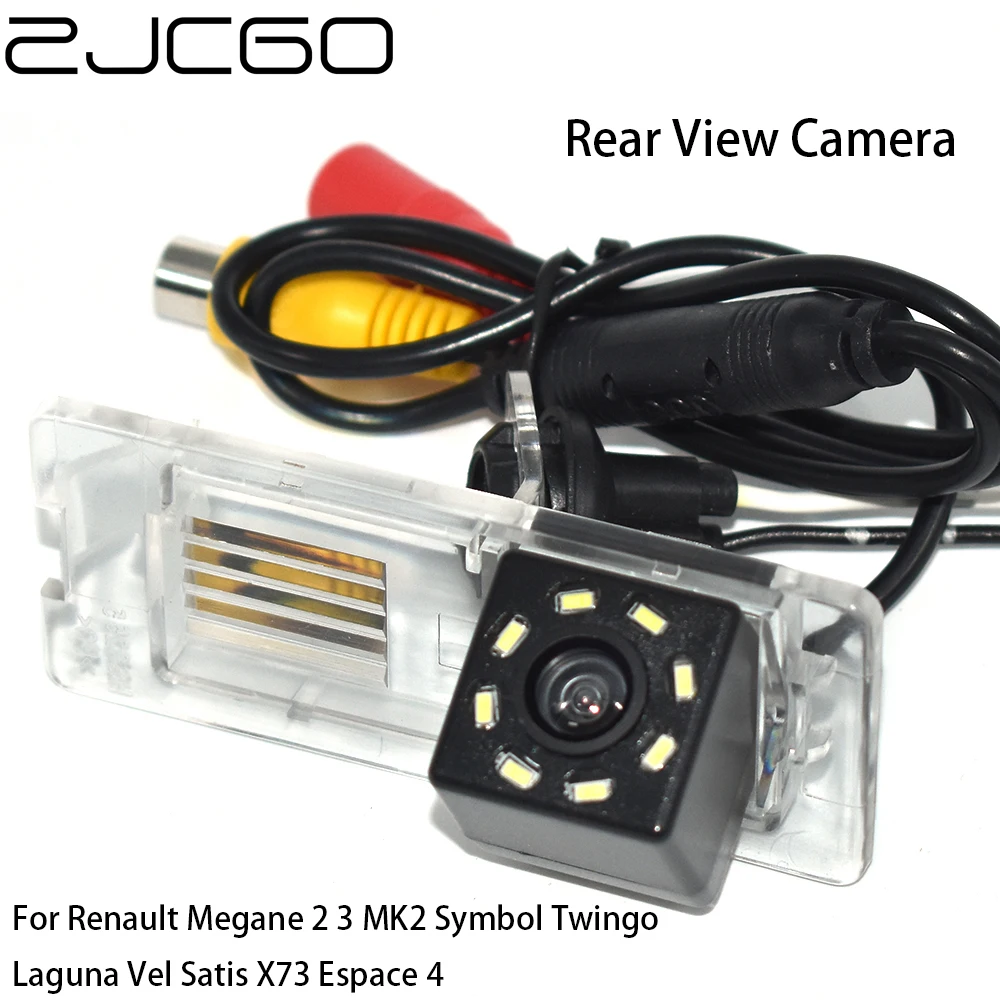 

ZJCGO CCD HD Car Rear View Reverse Back Up Parking Camera For Renault Megane 2 3 MK2 Symbol Twingo Laguna Vel Satis X73 Espace 4