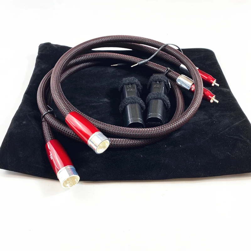 Pair HiFi Auido Cable FIRE Analog RCA To XLR Male / Female Interconnect Line