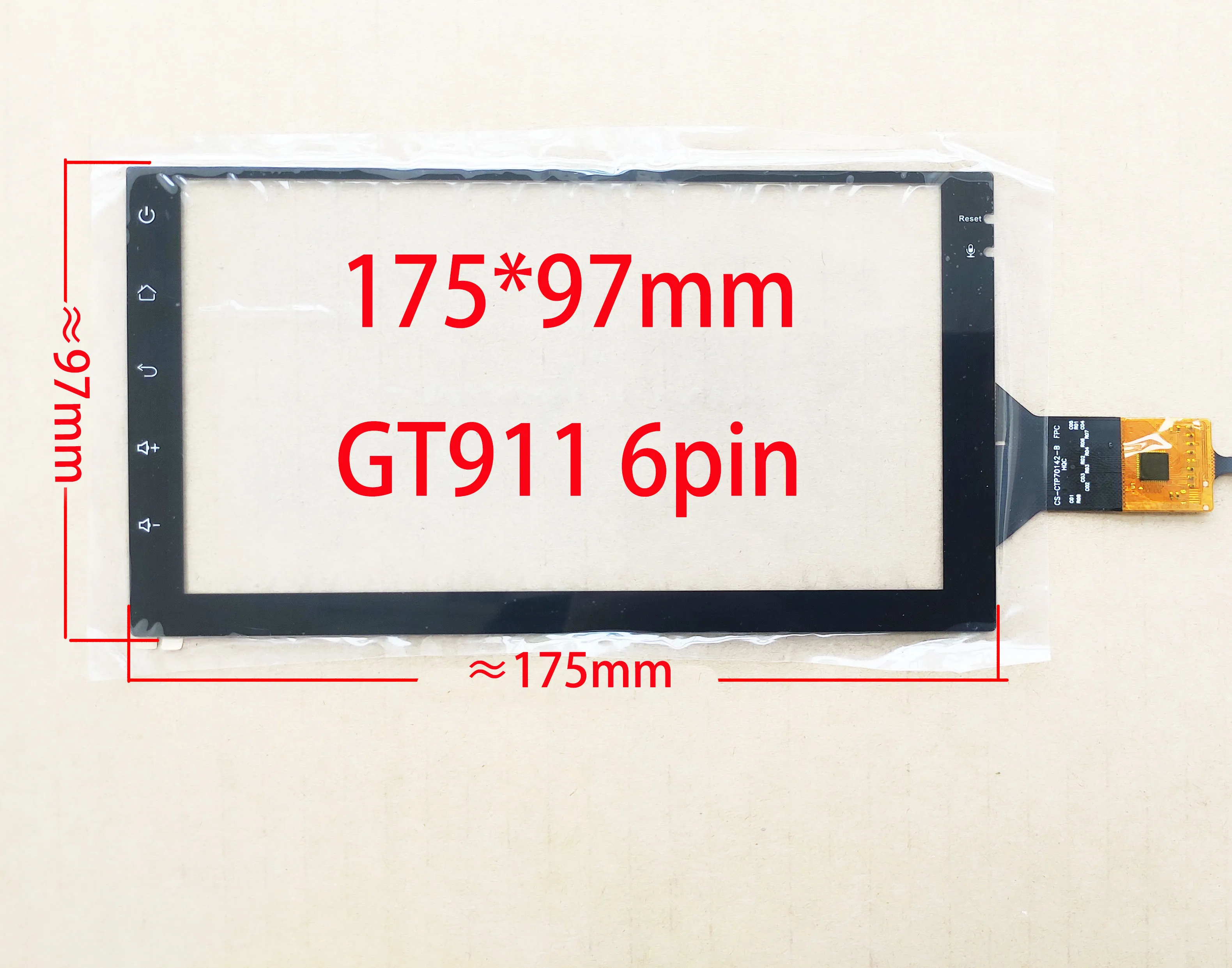 Digitalizadores de sensores de 7 pulgadas, pantalla táctil de 174x100mm, 6 pines, GT615, LXH820-150-FPC, LXH-TPC0037-677-V3 H, LXH-TPC0013-0021-V5,