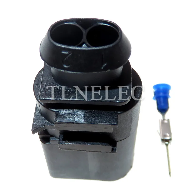 1J0973722 1717692-1 2 Pin 3.5mm Male Female Automotive Water Temperature Sensor Horn Socket Connector Plug for VW Audi