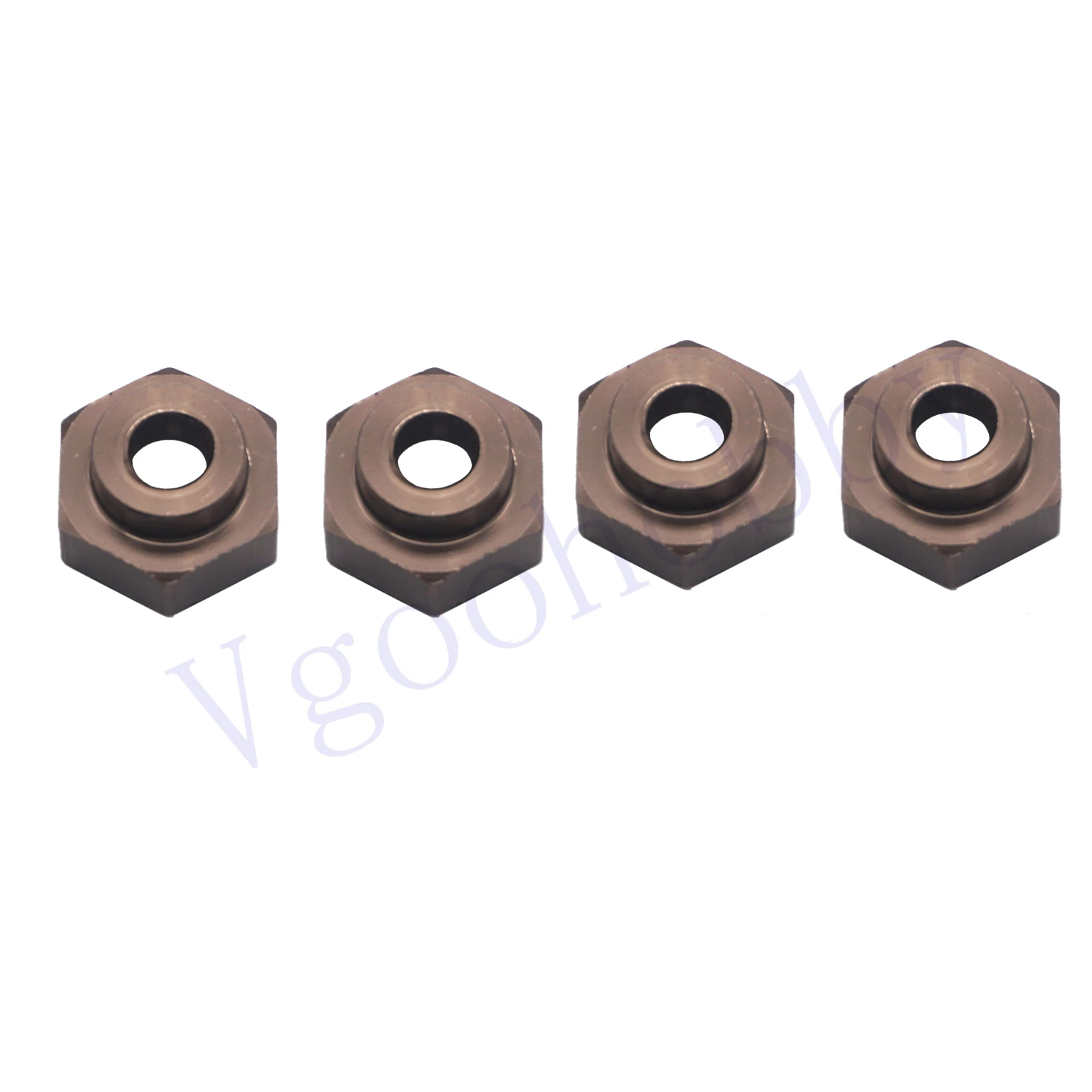 4Pcs 12 to 17mm Metal Wheel Hex Adapter Drive Hub for Tamiya Axial Traxxas HPI Himoto HSP Losi Kyosho RC 1/10 On-Road CarTruck