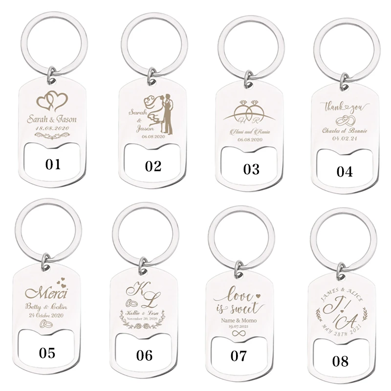 Personalisierter Flaschenöffner, individueller Kalender, Name, Datum, Bierflasche, öffnender Schlüsselanhänger/Schlüsselanhänger, Party, Hochzeit, Gastgeschenk, Geschenke, Souvenirs – Detail 16