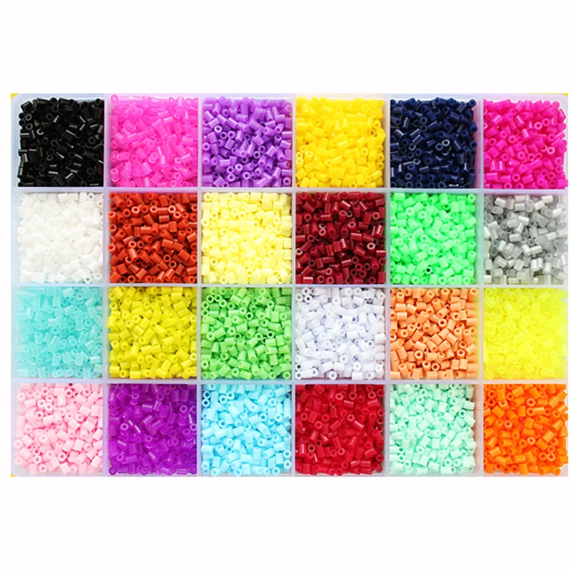 2.6mm Hama Beads 72 Colors Iron beads diy toy perler  Iron beads Kit Beads Education Toy Fuse Bead Jigsaw Puzzle 3D For Children