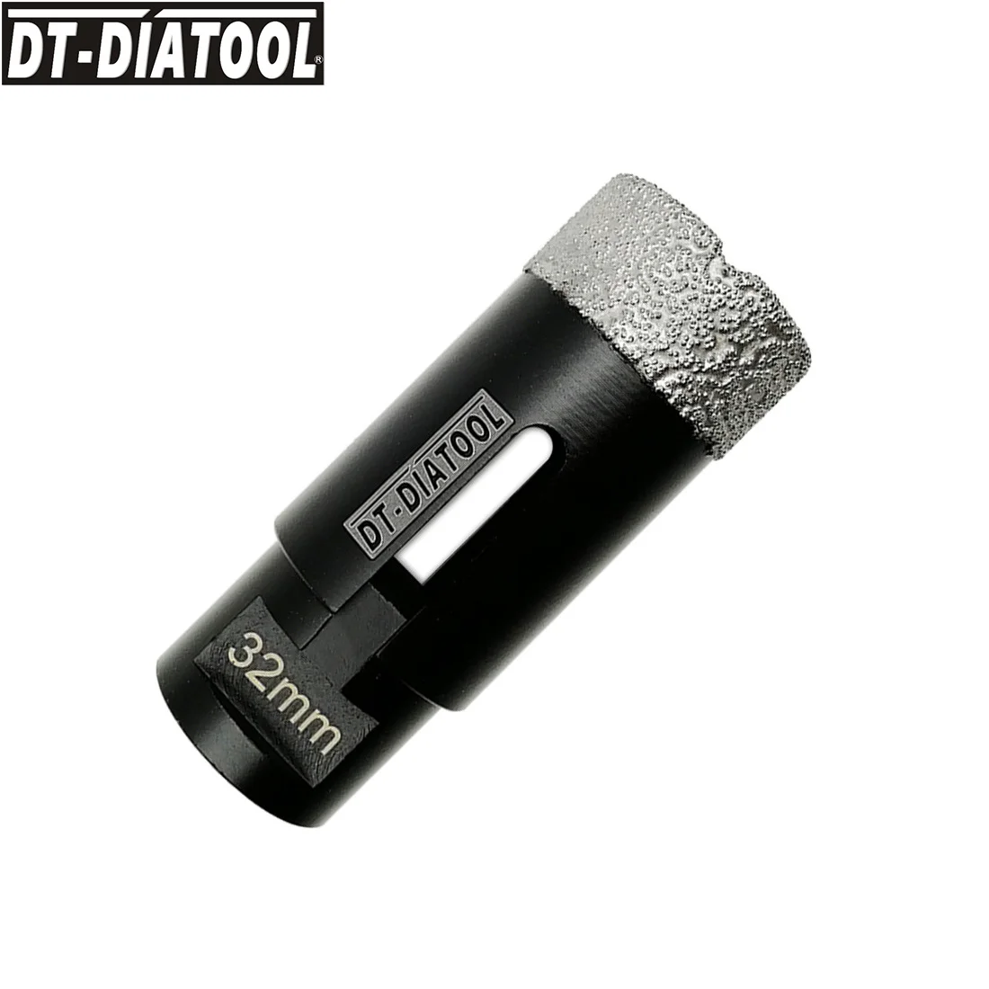 DT-DIATOOL 대리석 타일 구멍 톱 대리석 석재 드릴 비트 2 개 M14 직경 32 미리메터 진공 납땜 다이아몬드 드라이 드릴 코어 비트