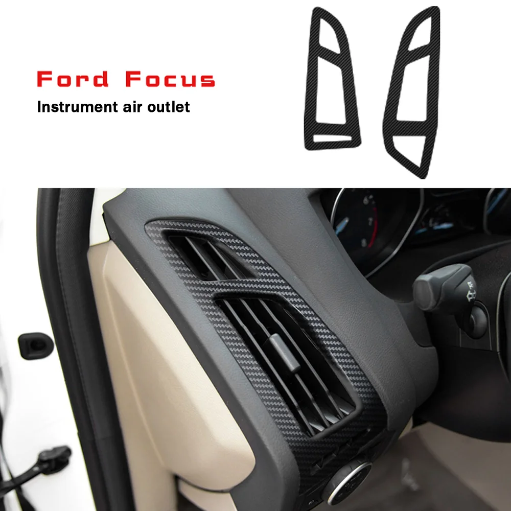 Car-Styling 3D 5D Carbon Fiber Car Interior Center Console Color Change Molding Sticker Decals For Ford Focus 2012-2014