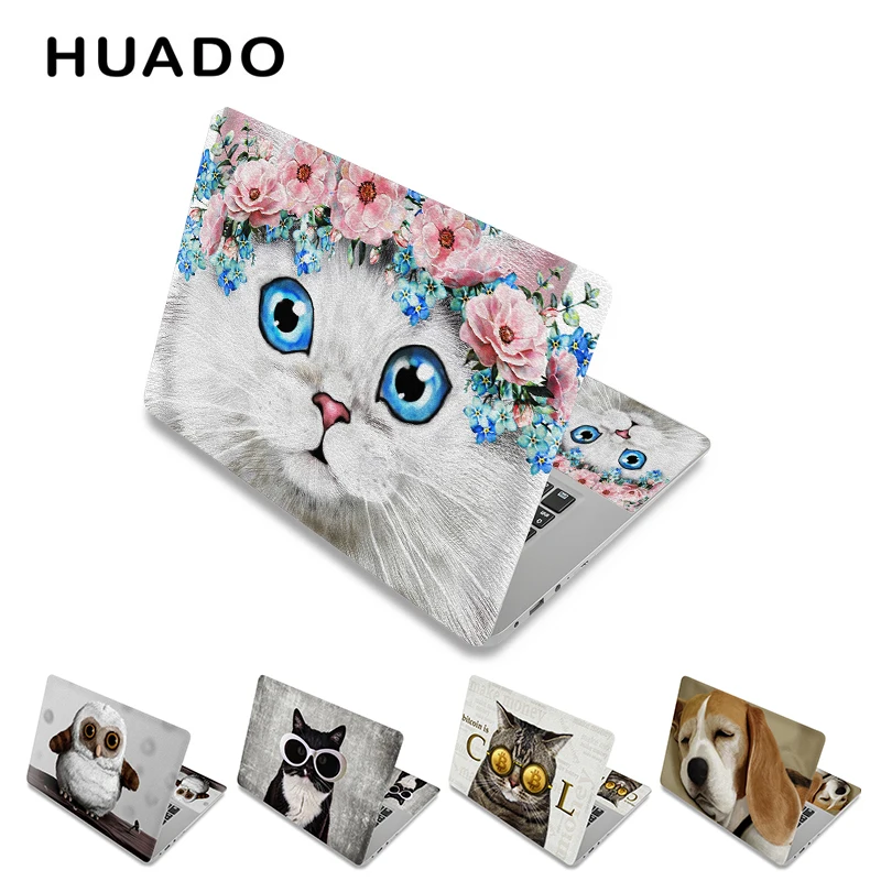 Cute Cat Pattern Sticker for 15inch Laptop Skin Removable 17 13 14 Notebook Sticker PC Decal for Xiaomi pro/Mac air/Toshiba/HP