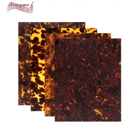 Xinyue Custom 29cmx19cm Quality Acoustic Guitar Pickguard Material Tortoise Blank Sheet Self Adhesive Scratch Plate