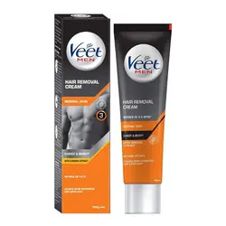 Veet Men Depilatory Cream 200 ml Original Men Custom Body & Chest & Face & Legs & Armpit Hair Removal cream for Normal Skin