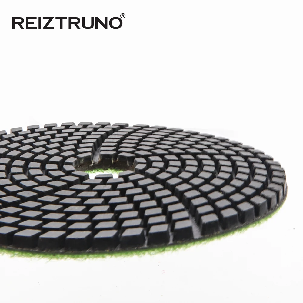 3 Pcs ควอตซ์เพชรแผ่นขัด Terrazzo หิน4 "100Mm Resin Abrasive Disc บดล้อสำหรับเครื่องบดใช้เปียก