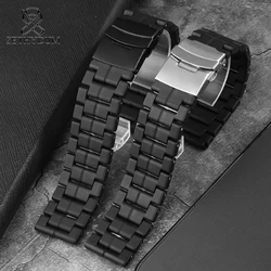 For Luminox 3051 3150 Outdoor Military WatchBand Diving Watch Belt 23mm Carbon Fiber Male Strap Wrist Bracelet Accessories Black