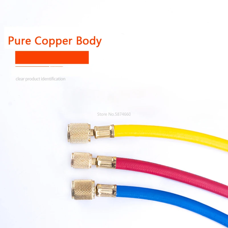 Car ' AC Charging Hoses Tube for R134a R12 R22 R404 R502 Air Conditioning Refrigerant Tube 1/4' SAE Thread Hose Fluoride Tube