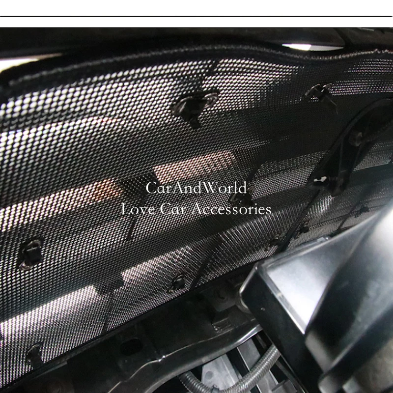 Stainless Steel Middle Grilles Insert Screening Net Insect Protecte Guard Mesh Cover Trim Car Accessory For KIA Stonic 2021-2024