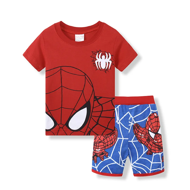 Children Sets Girl Boys Avengers Spiderman Cartoon Nightwear Girls Family Pajamas Kids Clothes Sleepwear Baby Cotton Pyjamas