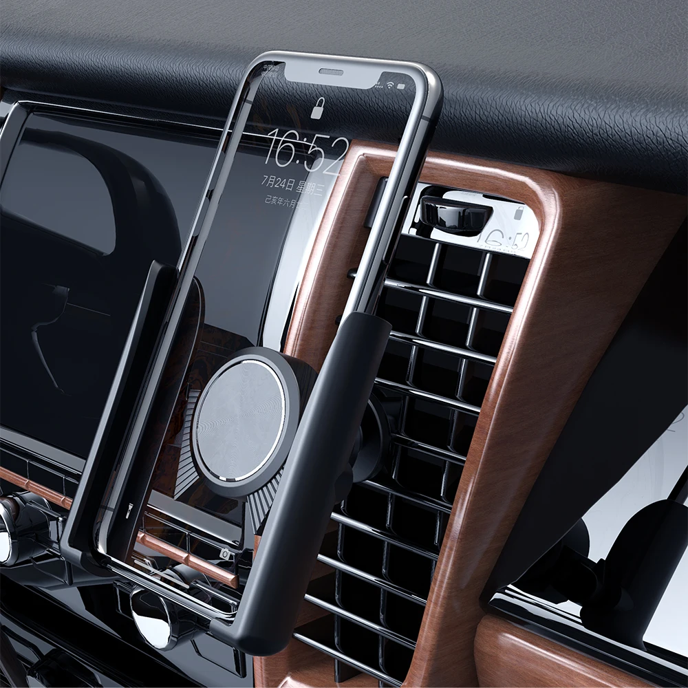 KEYSION Universal Car Phone Holder Long Holder Phone in Car Air Vent Mount Car Holder Stand for iPhone Samsung Xiaomi Huawei