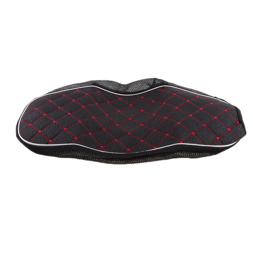 Waterproof Motorcycle Seat Cover Cushion Protection Guard Dustproof for Motorbike Car Truck Scooter, Black