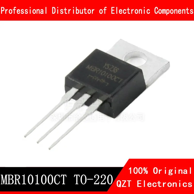 10pcs/lot MBR10100CT TO-220 MBR10100 TO220 10100CT SCHOTTKY BARRIER RECTIFIERS new original In Stock