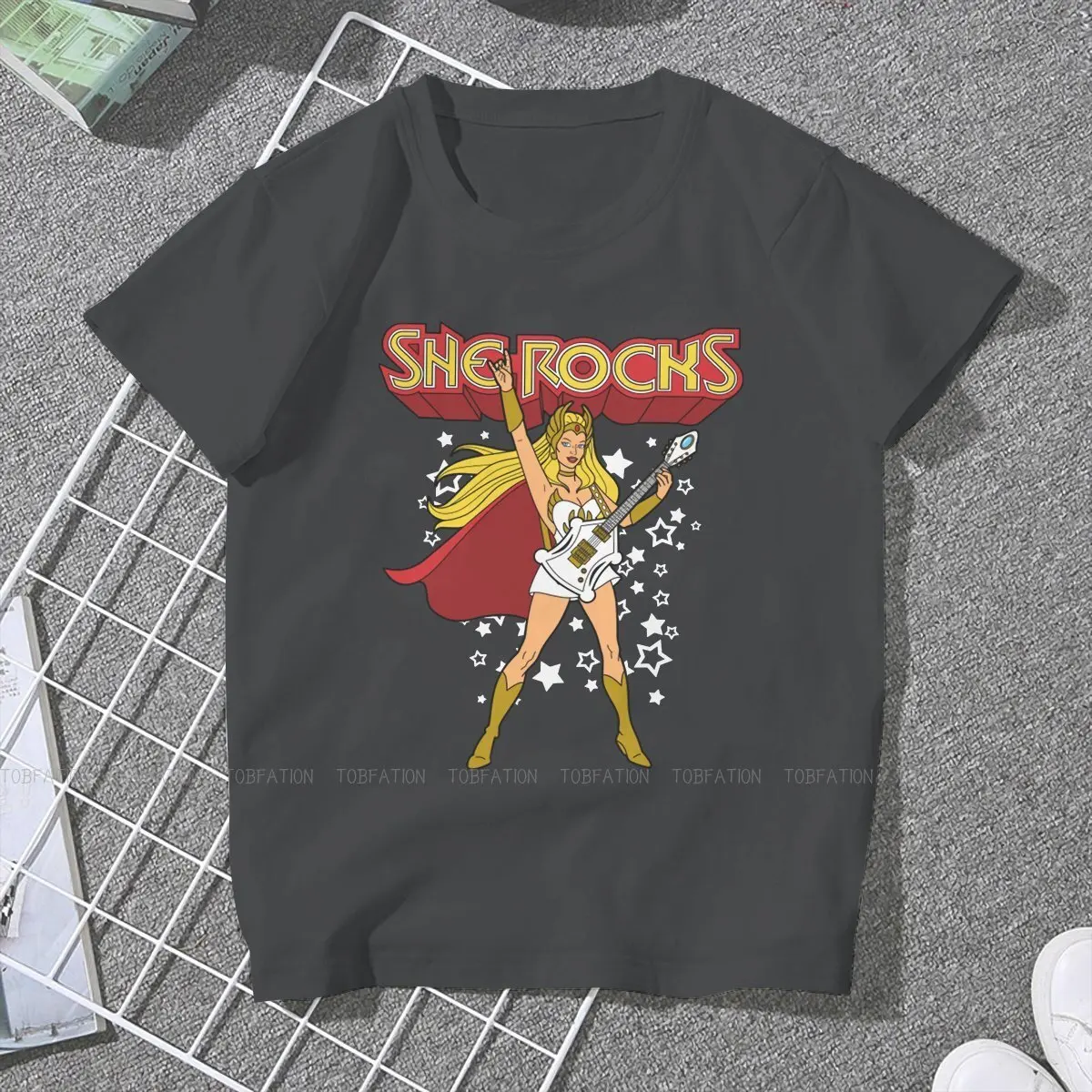 She-Ra and the Princesses of Power Adora TV Girls T Shirt She Rocks Female Tops 4XL Harajuku Kawaii Tees Ladies Cotton Tshirt