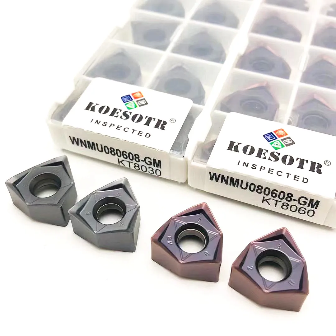 100% original WNMU080608 GM high quality double-sided hexagonal 90 degree right angle fast feed carbide turning tool WNMU