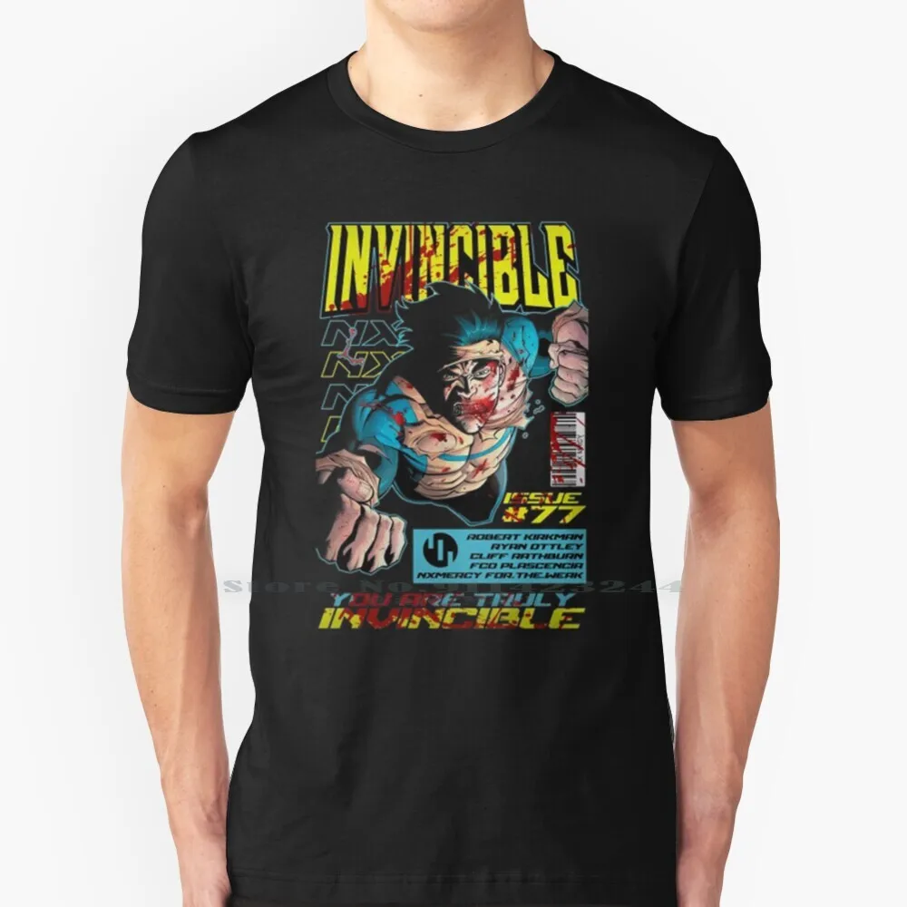 Invincible!! T Shirt Cotton 6XL Invincible Cartoon Villain Super Mark The Comics Superhero Grayson Omni Man