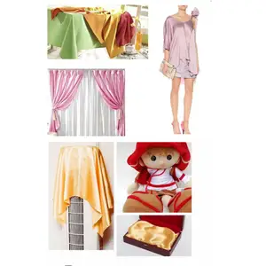 3/5/10m tela de satén de seda imitada por el material de tela de forro del medidor para el vestido de coser, cortina, sólido blanco blanco negro oro verde 10 mejores ventas de tela de satén verde - №10