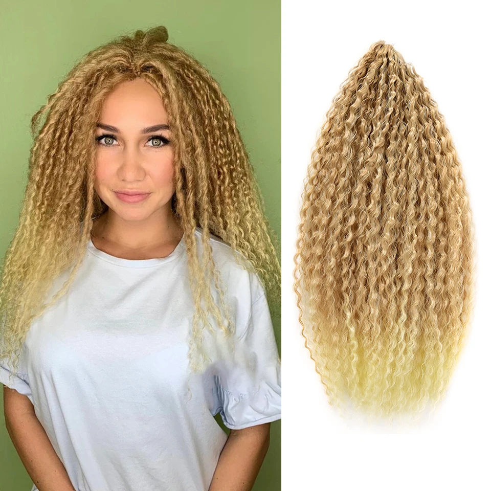 Brazilian Braids Kinky Curly Crochet Hair For Black Women Afro Crochet Braids Synthetic Braiding Hair Extensions For Women Felek