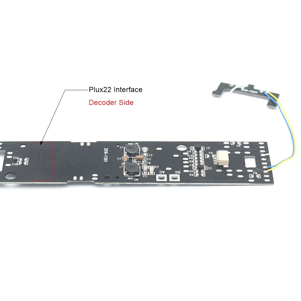 DCC Adapter PCB Board for Locomotive to Upgrade to with sound and light digitization to dcc train build with Plux22 Interface