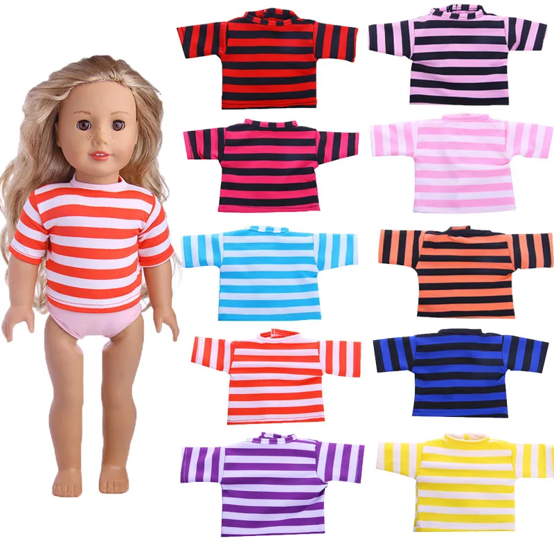 Doll Clothes, Patterned Clothes, Suitable For 18-inch American Girl Dolls And 43cm Shaved Dolls, Best Gifts For Children