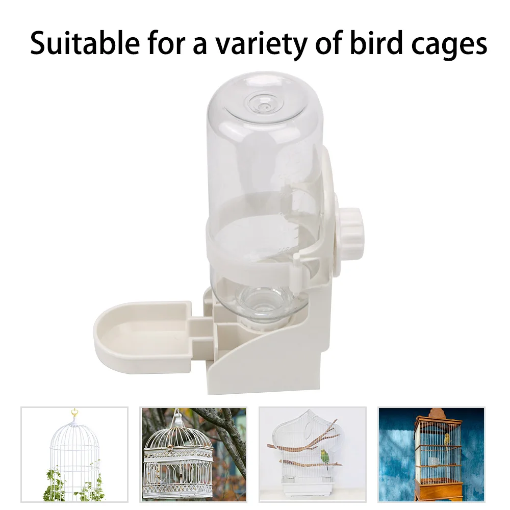 500ML Pet Parrots Birds Drinker Water Feeder Bowl For Pigeon Rabbit Cat Small Pets Cat Dog Cage Hanging Water Dispenser