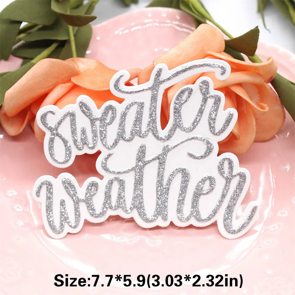 KSCRAFT Sweater Weather Metal Cutting Dies Stencils for DIY Scrapbooking Decorative Embossing DIY Paper Cards