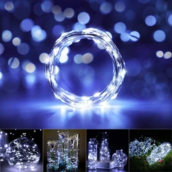 Upgrade Led Festival Garlands Waterproof Copper Wire Holiday Fairy String Light CR2032/USB Decoration Bedroom Christmas Wedding