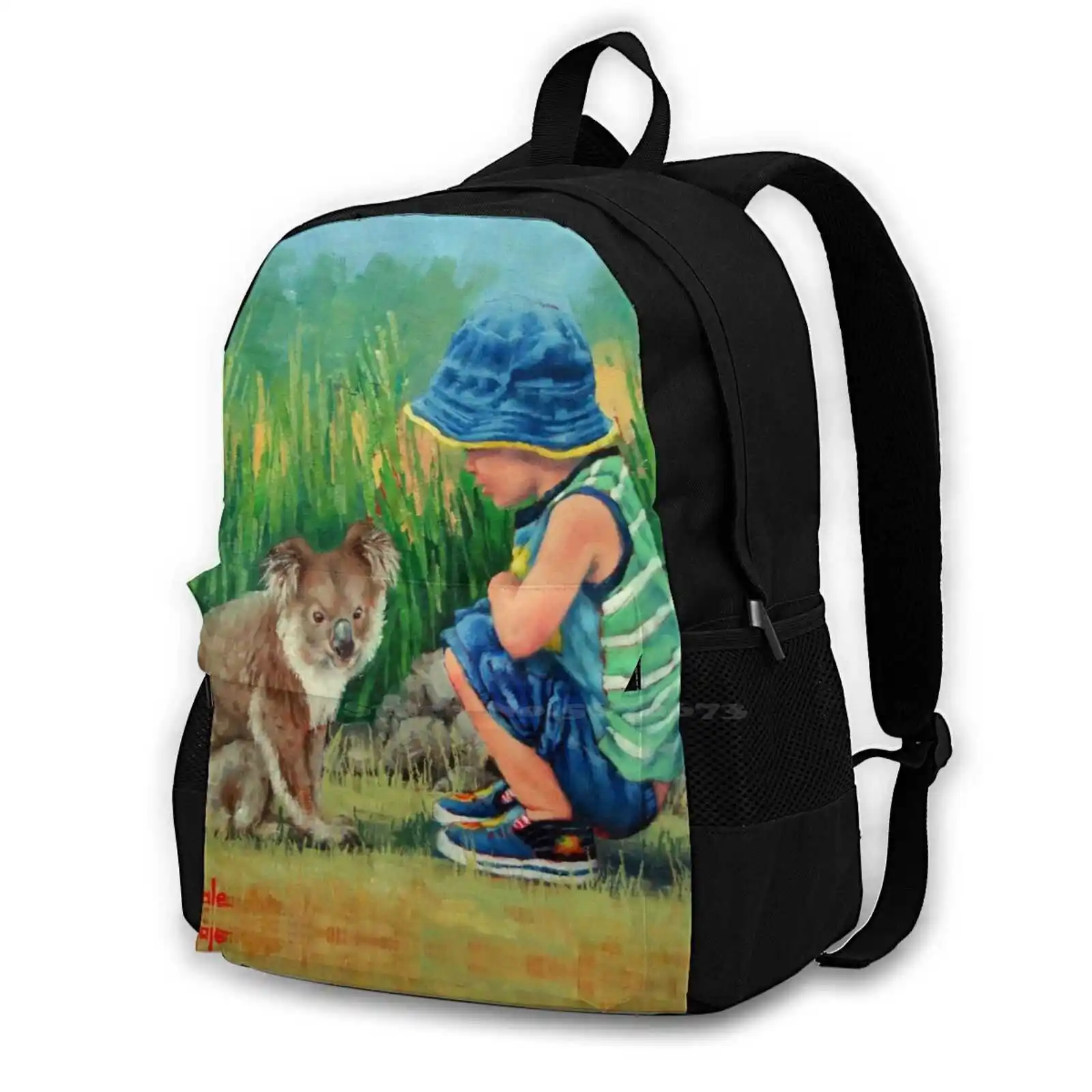 

Little Friends School Bags Travel Laptop Backpack Lad Small Child Children Paintings Koala Painting Marsupials Australian