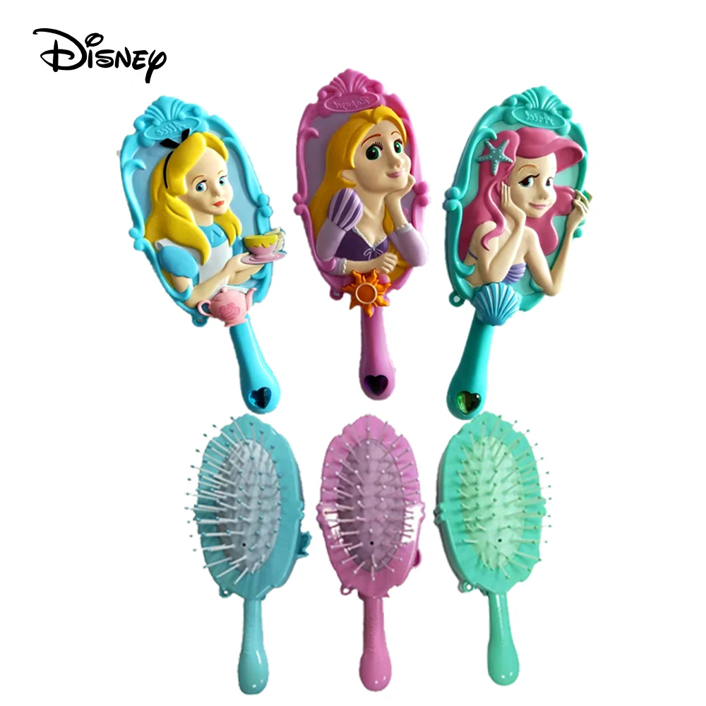 

Disney Cartoon 3D Airbag Comb Princess Bale Mermaid Snow White Shape comb antistatic Girl Comb Girl Air Cushion Massage Comb