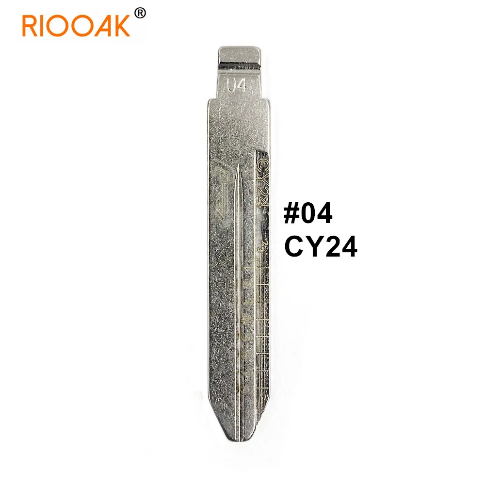 

10pcs 2 IN 1 Lishi CY24 #04 Engraved Line Key Blade Scale Shearing Teeth Cutting Key Blank for Chrysler Jeep Dodge